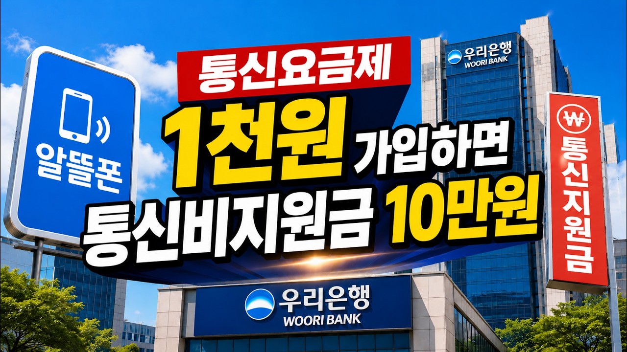 6월 알뜰폰 1천원 요금제 가입하면 10만원 통신비 지원해준대요