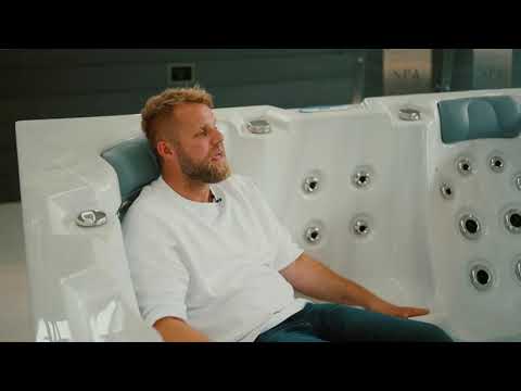 Infinitas Outdoor Whirlpool SE 400 / Familien Aussenwhirlpool für 5-6 Personen