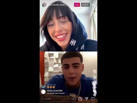 Instagram Live Nicki Nicole y Lunay
