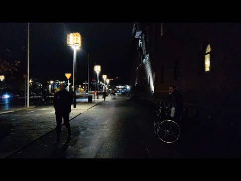 Night Walk in Stockholm: Hantverkargatan, Kungsholmen (4K)