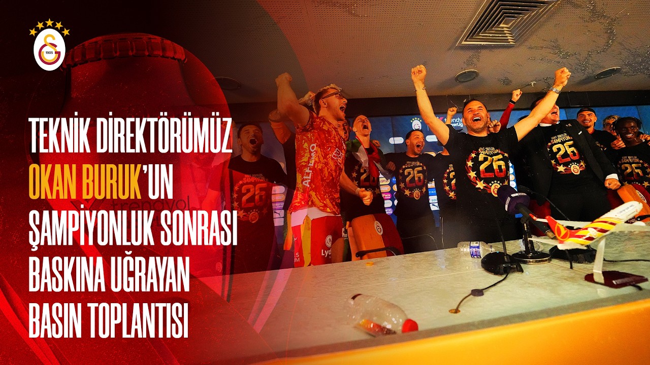 📺 Teknik direktörümüz Okan Buruk’un maç sonu baskına uğrayan basın toplantısı 💦