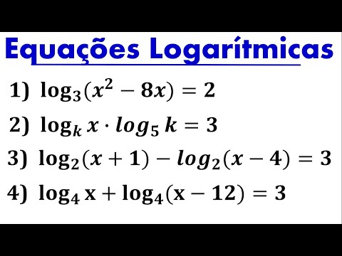 Equações Logarítmicas - Como Resolver Uma Equação Logarítmica ? Exercícios de Equações Logarítmicas.