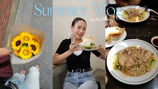 【日常Vlog】都内で夏を感じた日🌻🗼冷やし中華 / 抹茶 /かき氷🍧