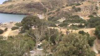 preview picture of video 'two harbors, catalina island, view from state park trail'