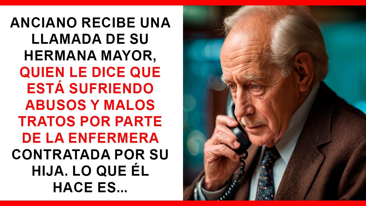 ANCIANO RECIBE UNA LLAMADA DE SU HERMANA MAYOR SOBRE ABUSOS DE LA ENFERMERA. LO QUE HACE ES...