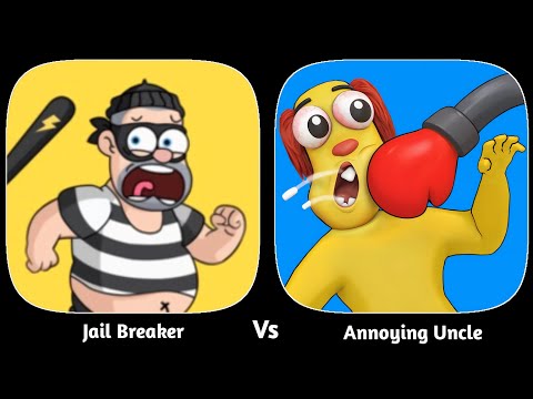 Jail Breaker Vs Annoying Uncle - iOS android Gameplay Walkthrough 