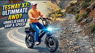 Testing the TESWAY X7 AWD Electric Bike on Impossible Terrain