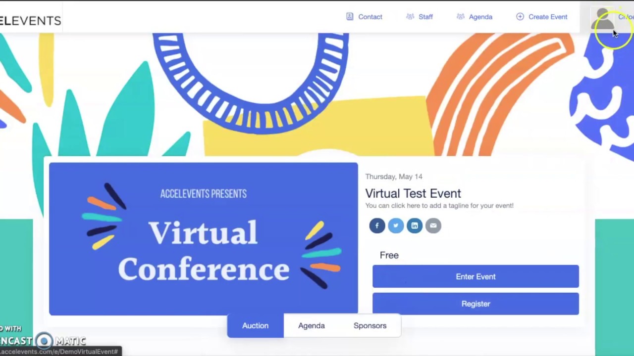 Accelevents Virtual Event Attendee Participation Overview