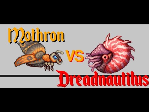 Mothron VS Dreadnautilus | Terraria animation