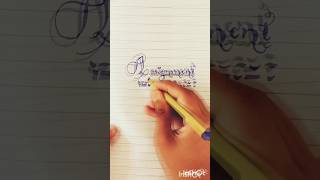 how to write assignment#shorts #youtubeshorts #assignment #calligraphy #cursive