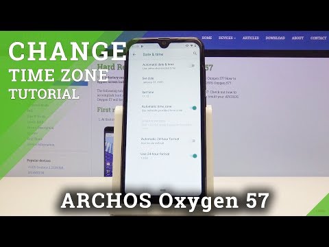 How to Set Time and Zone in Archos Oxygen 57 - Date & Time Settings