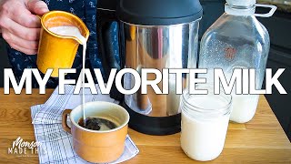 HOMEMADE Plant-Based Milk in SECONDS - My FAVORITE Vegan Milk Using ALMOND COW + Easy Pulp Recipe