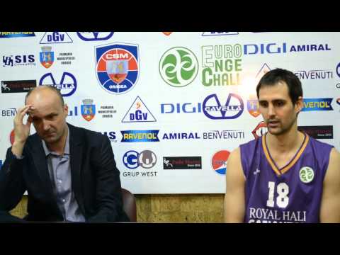 Domen Lorbek, jucătorul Gaziantep-ului la conferința de presă