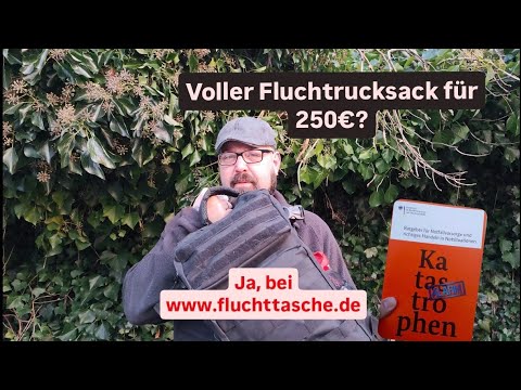 Fertiger Fluchtrucksack für die Krisenvorsorge für 250€? Ja, bei www.fluchttasche.de !