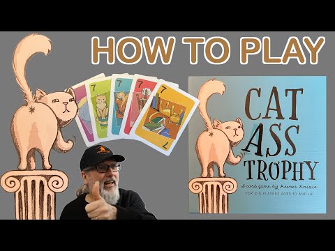 Cat Ass Trophy | Reiner Knizia | Card Game | Outset Media | A great filler game for 2-5 players