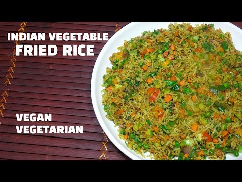 Quick & Easy Indian Vegetable Fried Rice - Fried Rice - Spicy Veg Rice - How to make Veg Fried Rice