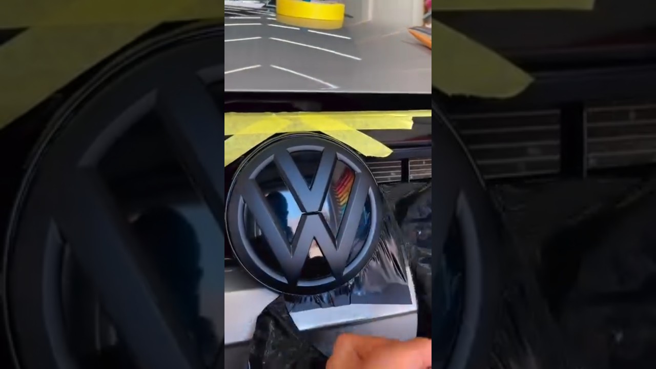 Volkswagen logo Wrapping #modifystickers #automobile