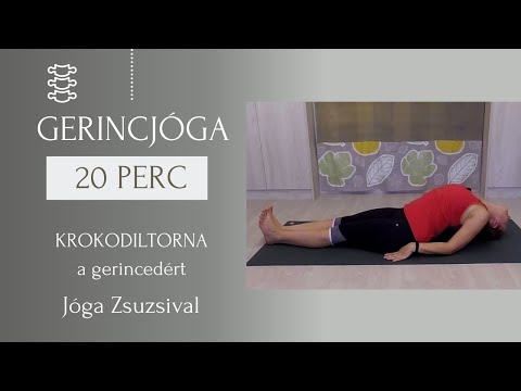 20 perc KROKODILTORNA a gerincedért - Jóga Zsuzsival