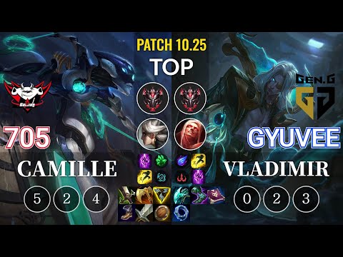 JDG 705 Camille vs GEN gyuvee Vladimir Top - KR Patch 10.25