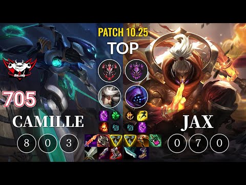 JDG 705 Camille vs Jax Top - KR Patch 10.25