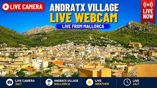 🌞 Mallorca Webcam LIVE Weather Cam Andratx 4K UHD #Livestream #Mallorca #pueblo  #weathercam