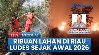 2.713 Hektare Lahan di Riau Luluh Lantak Diamuk Api Sejak Januari 2026, Kini Karhutla Masih Menggila