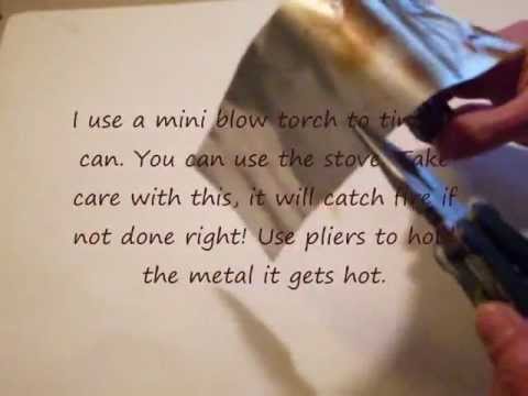 METAL ART WITH TIN CANS