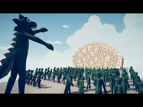 INDOMINUS REX ARMY + GIANT vs EVERY GOD | Totally Accurate Battle Simulator TABS