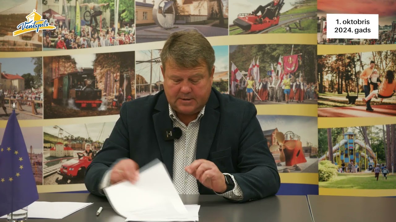 VIDEO: A.Gūtmanis par Ventspils pilsētas aktualitātēm 01.10.2024.
