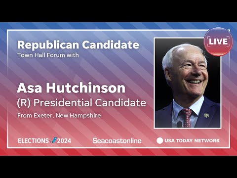 Watch live Asa Hutchinson answers voters’ questions in New Hampshire town hall