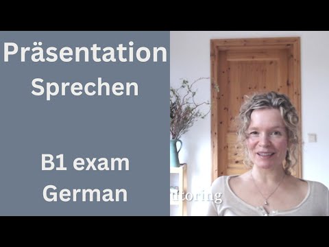 B1 German Goethe Prüfung - Sprechen Teil 2.  Prepare with ease!  (German B1)