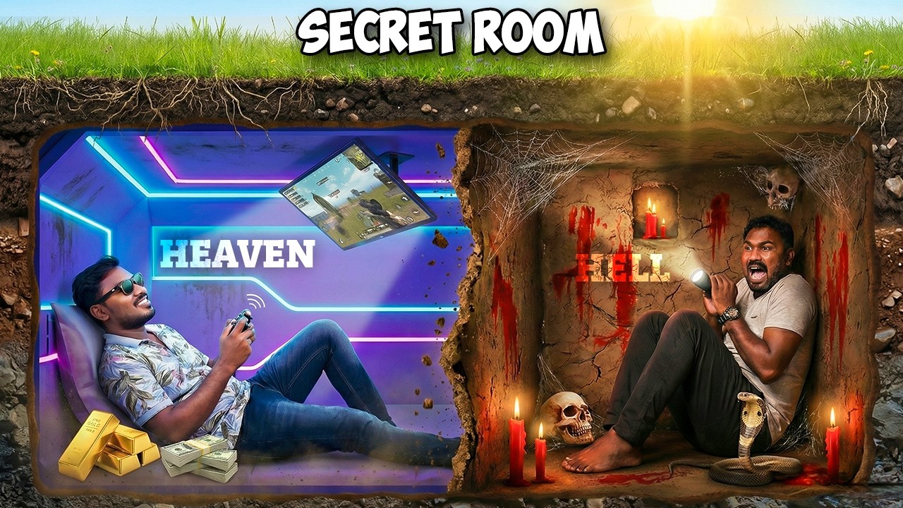 😱 HEAVEN vs HELL SECRET Room Hunting Challenge | Mad Brothers