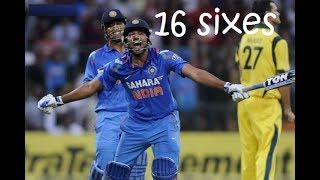 rohit sharma 209 destructive innings 16 sixes | punching strokes frightens australia