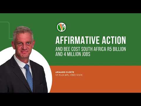 💸 Affirmative action and BEE cost South Africa R5 billion and 4 million jobs