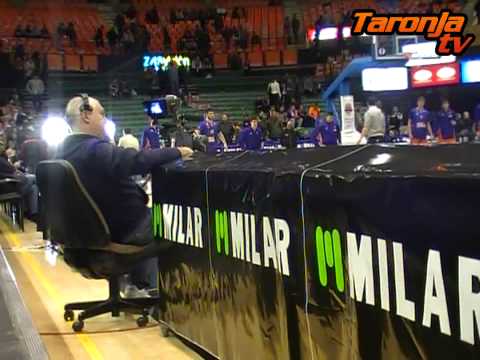 MILAR en el partido de la Eurocup ante Uxue Bilbao Basket