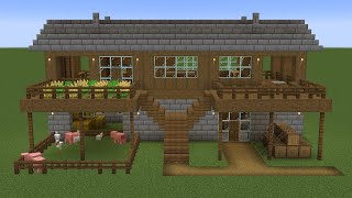 Minecraft - How to build a Spruce Starter Base House