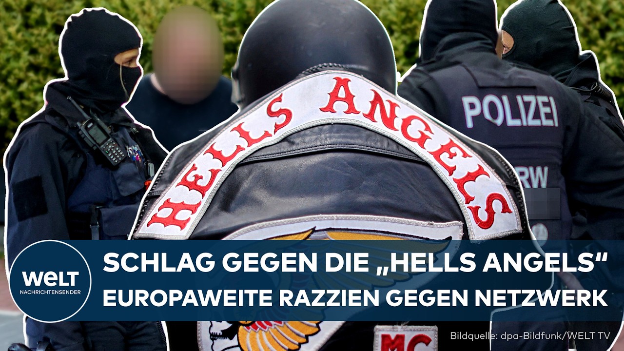 EUROPA: Riesiger Schlag gegen "Hells Angels" – Razzien gegen das Netzwerk gelungen