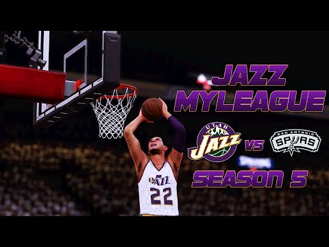 NBA 2k16: Jazz MyLeague vs Spurs [S5 G65, Ep. 36]