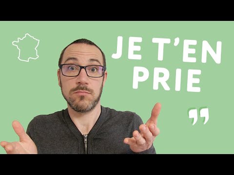 Les 3 sens de Je t'en prie en français