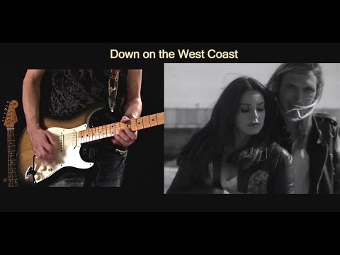 Lana Del Rey - West Coast Guitar Cover and Solo ( with Lyrics )
