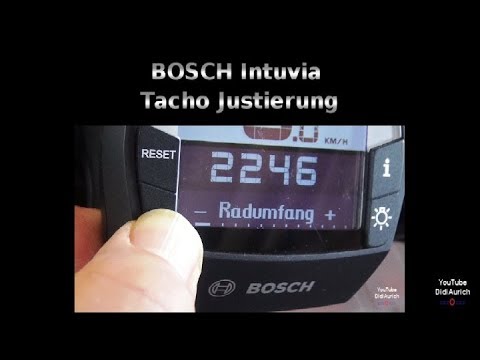 BOSCH Intuvia Tacho Einstellung Tacho Justierung ausführlich vorgestellt E-Bike Distanz einstellen