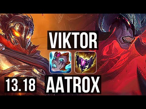 VIKTOR vs AATROX (TOP) | Rank 5 Viktor, 400+ games, 6/3/10, Dominating | JP Grandmaster | 13.18