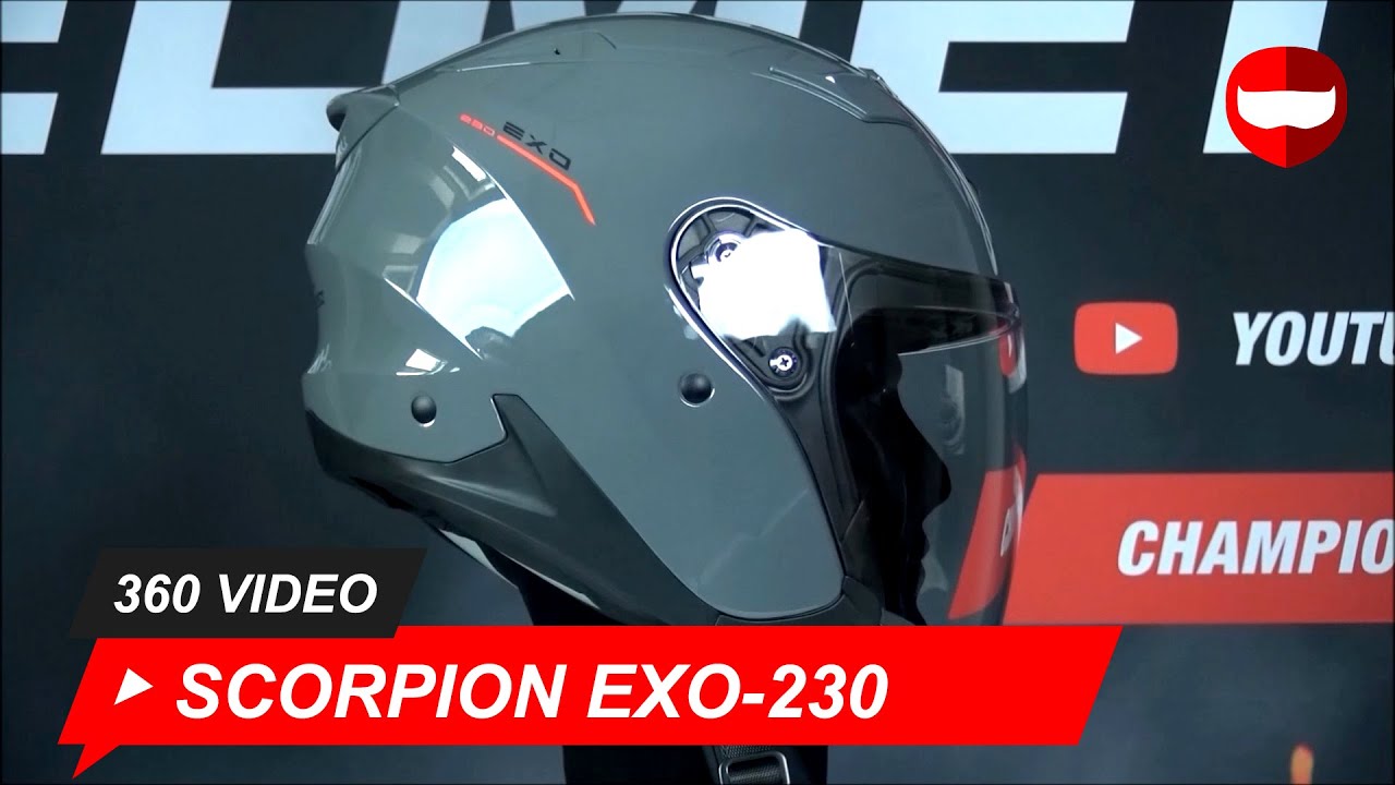 Casque moto Scorpion EXO-230 SR Gris / Rouge - IXTEM MOTO