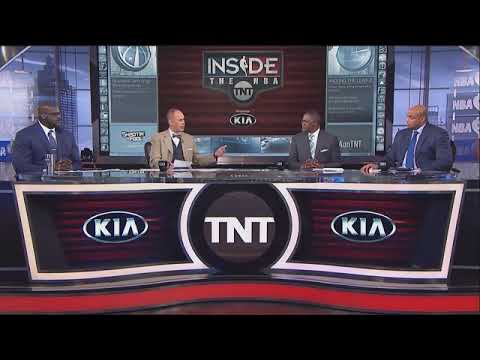 Ernie Johnson roasts Shaq about his 50 point playoff game..lmfao