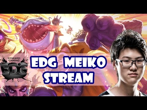 [ Aug 15, 2016 ] EDG Meiko ft EDG Deft | Tahm Kench Support | Kr challenger | s6 live stream