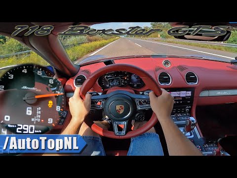 PORSCHE 718 Boxster GTS 4.0 | TOP SPEED on AUTOBAHN [NO SPEED LIMIT] by AutoTopNL