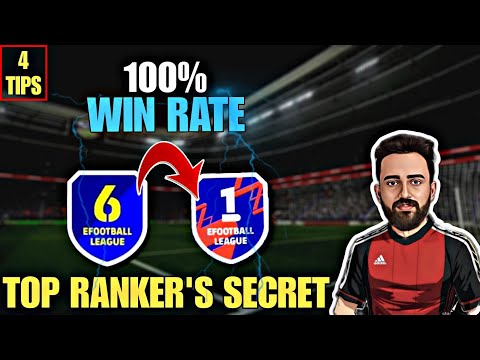 ONLY TOP RANKERS KNOW THIS!🤯💯 SECRET TIPS to REACH DIVISION 1 & WIN EVERY MATCH in eFootball!🔥