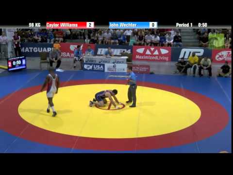 98 KG Finals (1 of 2) - Caylor Williams vs. John Wechter