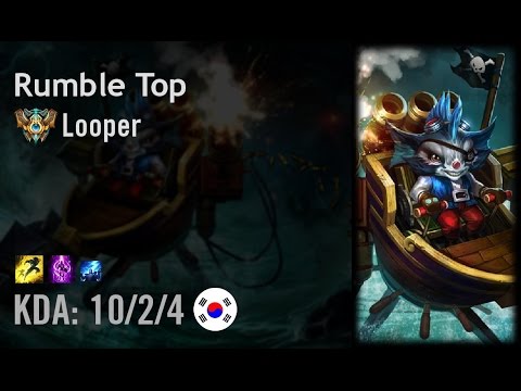 Rumble Top vs Gangplank - Looper - KR Challenger Patch 6.8