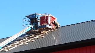 Barn renovation - Installing cupolas